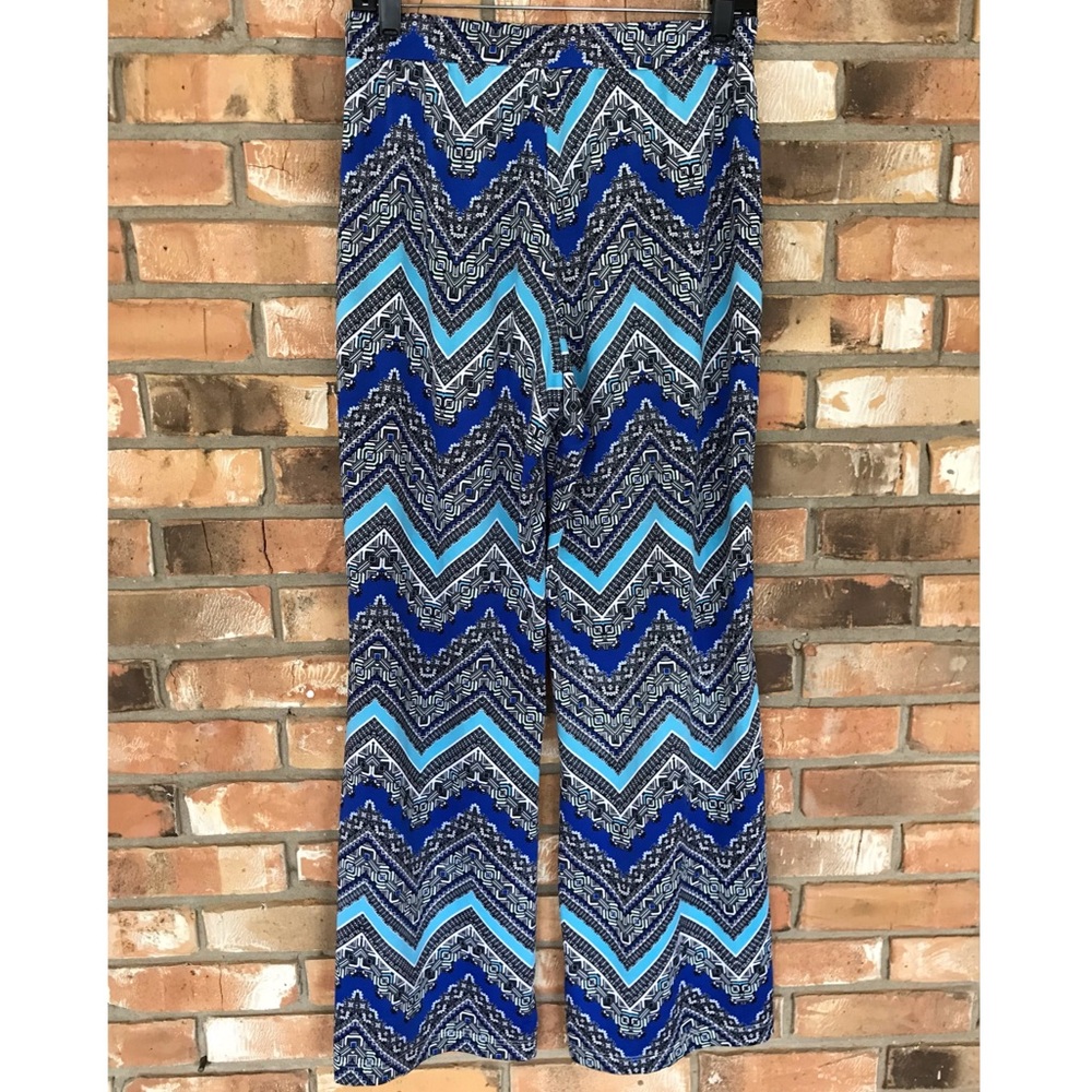NY Collection Women’s Multicolored Wide Leg Pants
